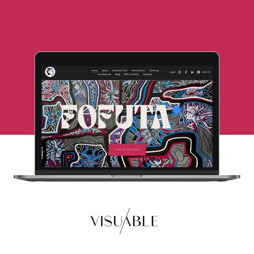 Squarespace Website for an Art Shop
