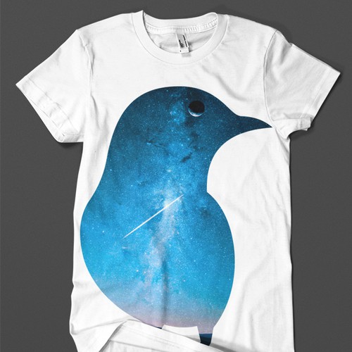 T-shirt Bird Space