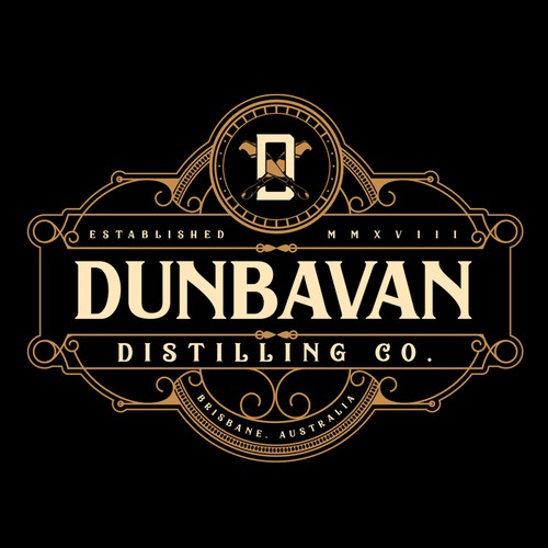 Rum Distillery Logo for Dunbavan Distilling Co.
