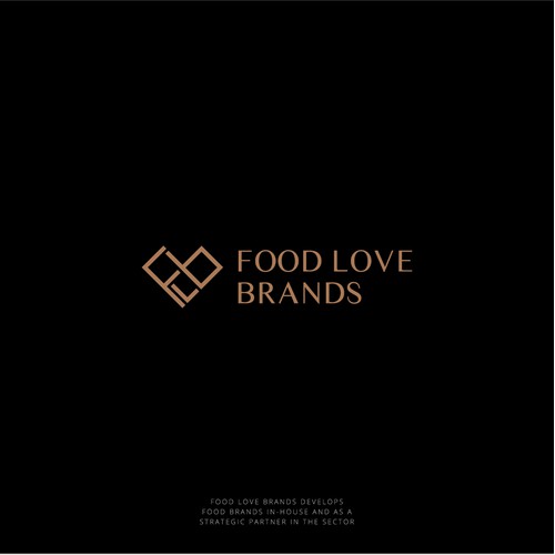 Minimalist logo for Food Love Brands