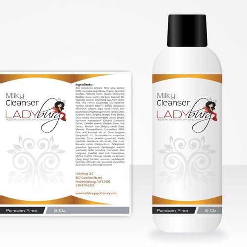 Lady Bug Label Design