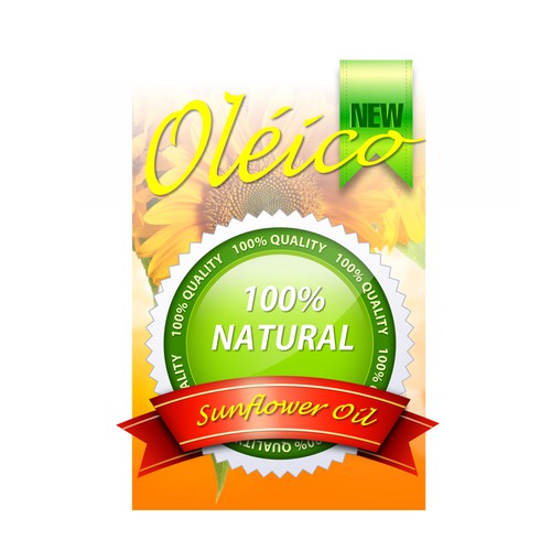 Create a product label for sunflower oil