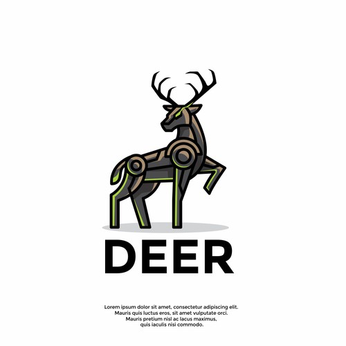 unique deer logo