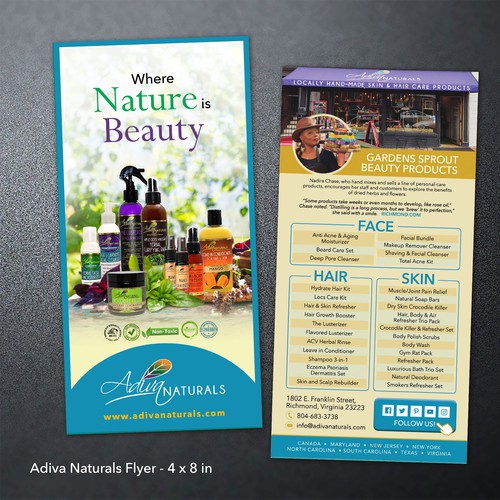 Adiva Naturals Flyer