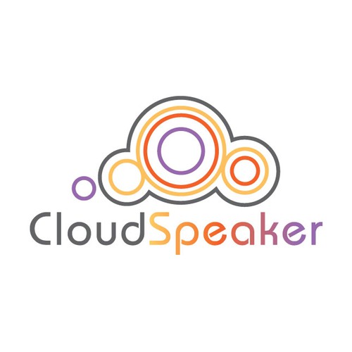 logo concept for cloud speaker
