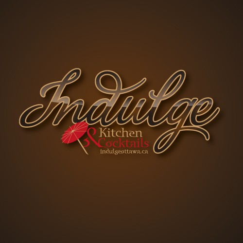 Create the next logo for Indulge Kitchen & Cocktails