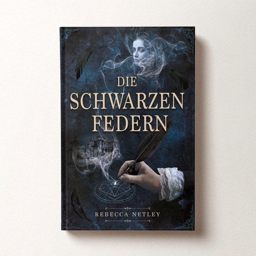 Die Schwarzen Federn — Gothic Book Cover Design