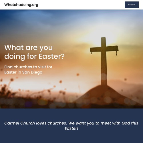 Whatchadoing.org Landing Page