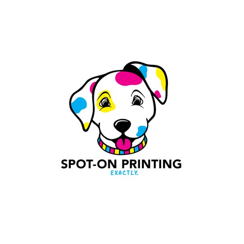 Design around a dalmatian with CMYK spots!