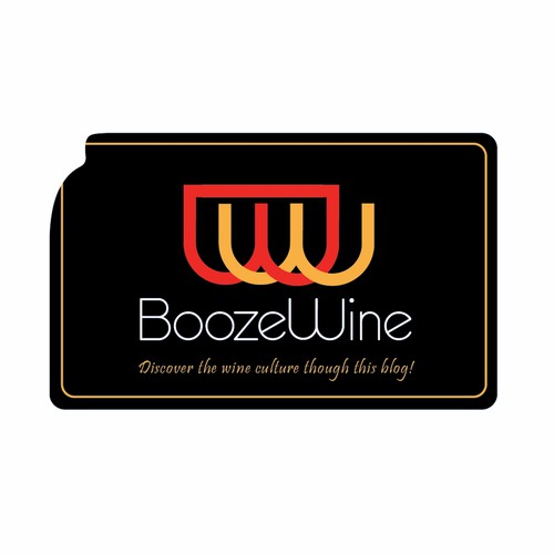 Logo/favicon for Boozewine.com, a wine website/blog.