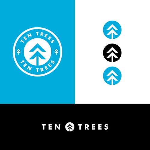 Bold and Simple Logo for Ten Trees