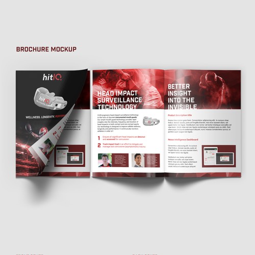 Brochure for sports tech product