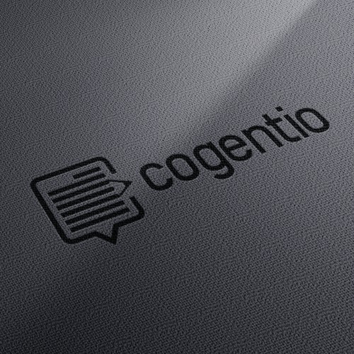 Create an inaugural corporate logo for Cogentio, a SaaS database