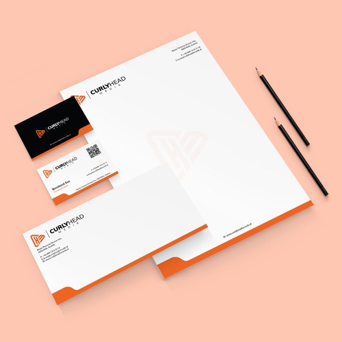 Staionery Brand Idenity Design for Media Company