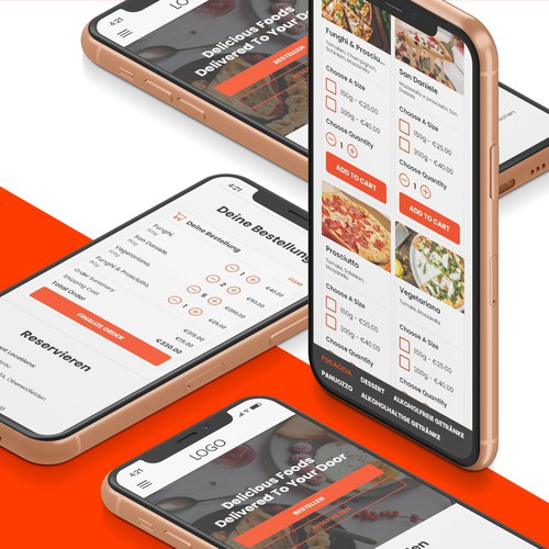 Mobile First Design For A Food Ordering Company