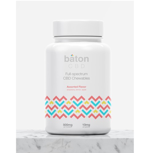 simple-patterned packaging design for baton