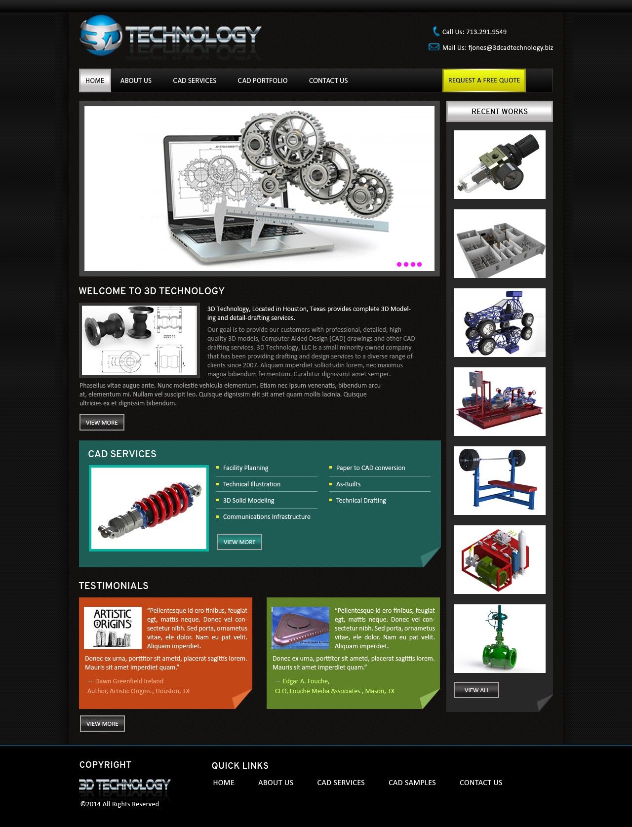 3D Technology Website update