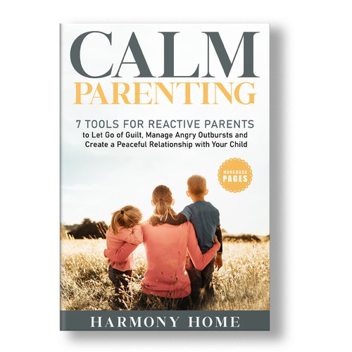 Book cover design for CALM PARENTING