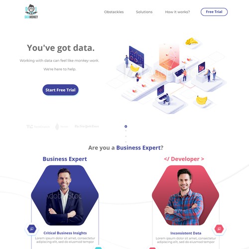 Data Transformer page design