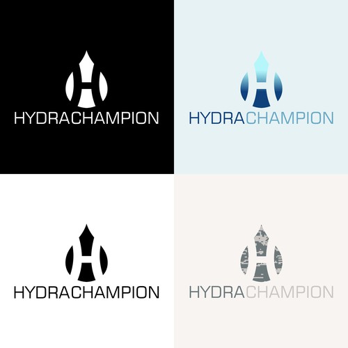 Logo for a hydration backpack company.