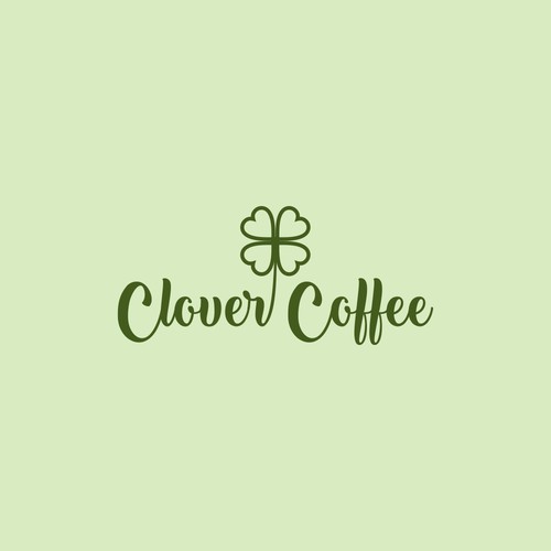 Thypography logo concept for Clover Coffee