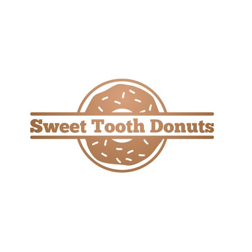 Create a logo for the dentist's donut shop: Sweet Tooth Donuts