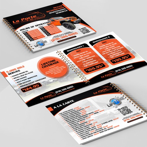 Automotive Package Flip Book 8.5 x 11 Sheets