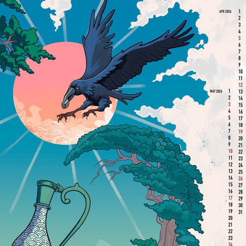 Calendar Design for Printer showcasing