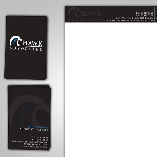 Business Card + Stationery (word letterhead) Law Firm