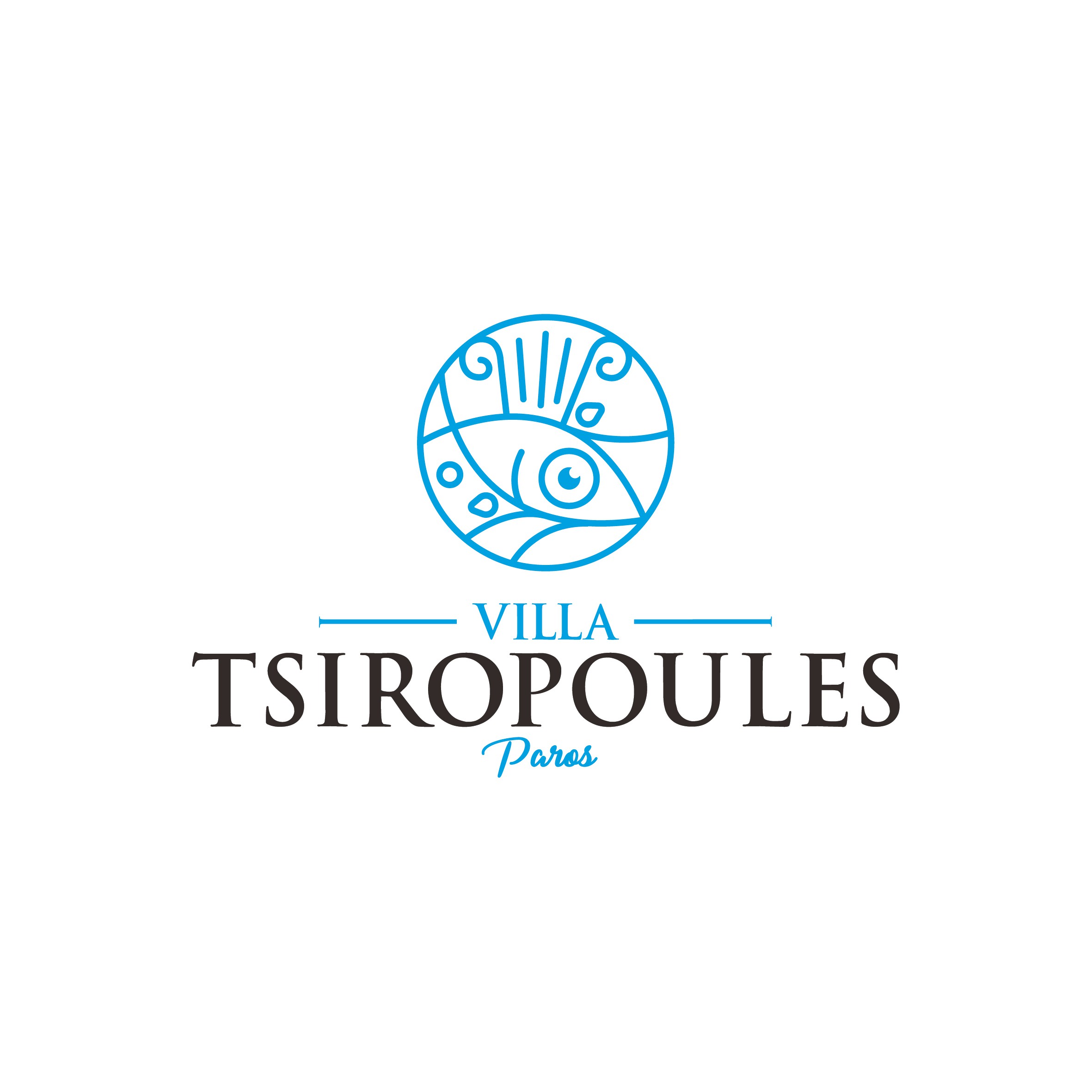 Créer un logo pour une villa luxueuse grecque