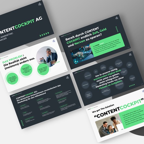 Investor Pitch Deck Presentation Design