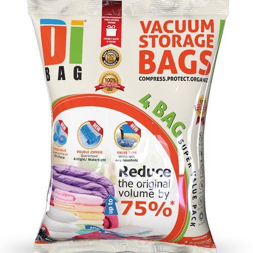 Bag packaging 3D visualization