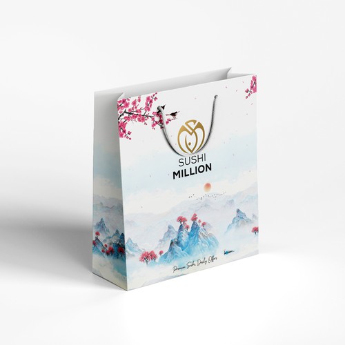 SUSHI Paper Bag for Food Deliveries