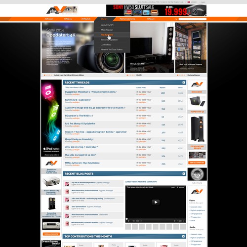 Audio and Video Forum Page for company in Norway