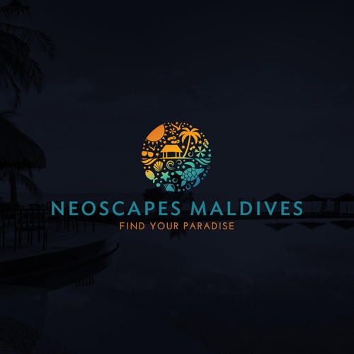 logo for a travel company in the Maldives