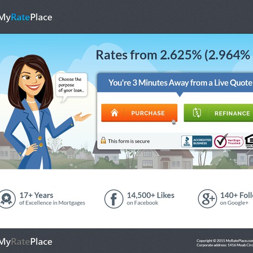 Design for MyRatePlace