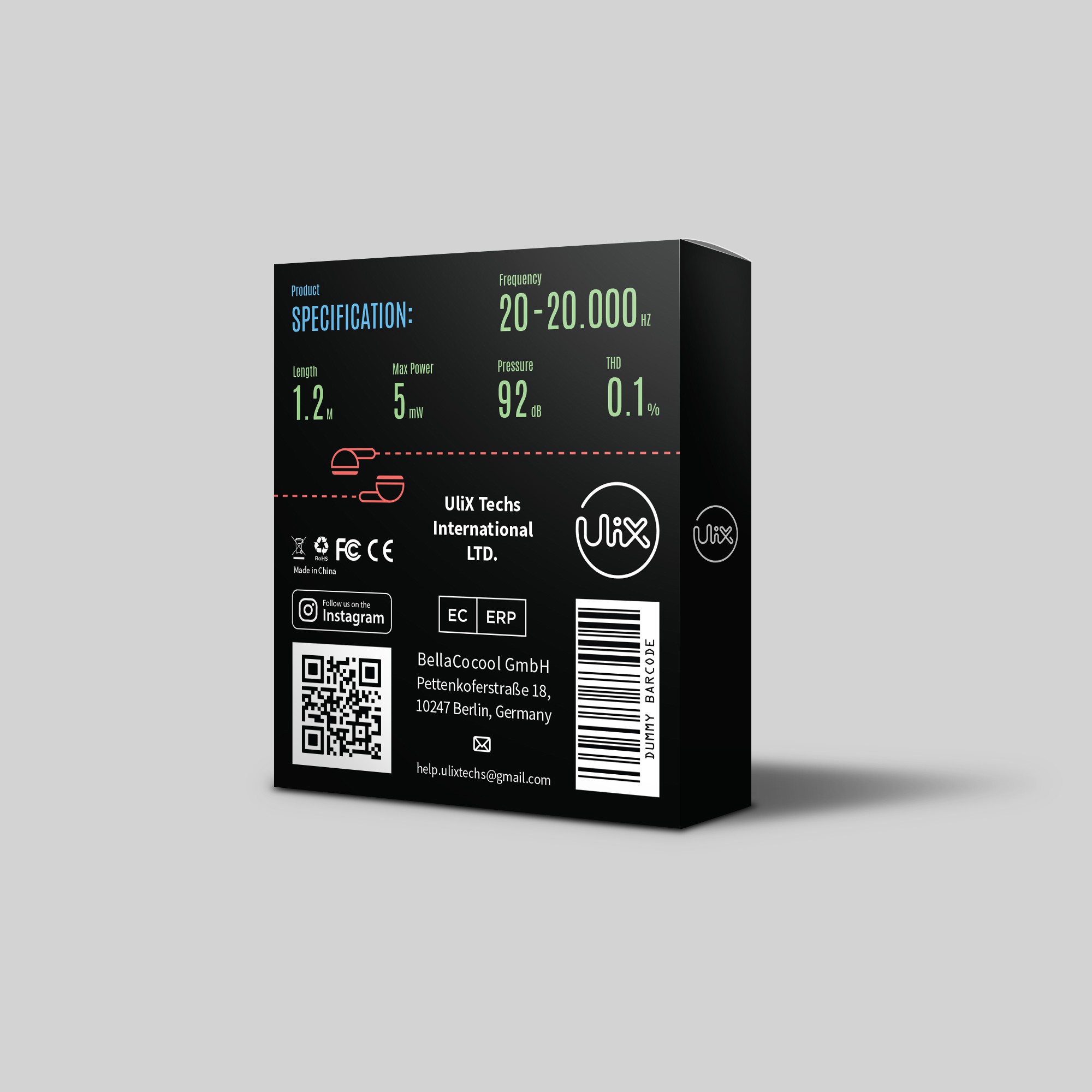 Cool Packaging for Cool Cable earphones