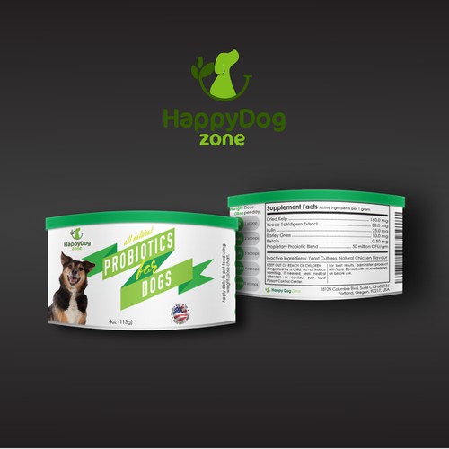 Label Design Concept for Dog Probiotics