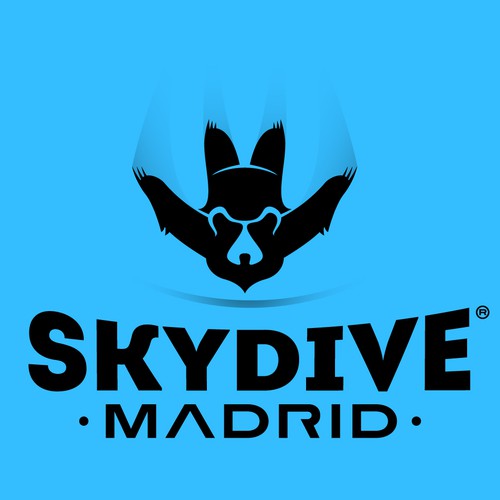 logo skydiving school. Drope zone. Skydive Madrid