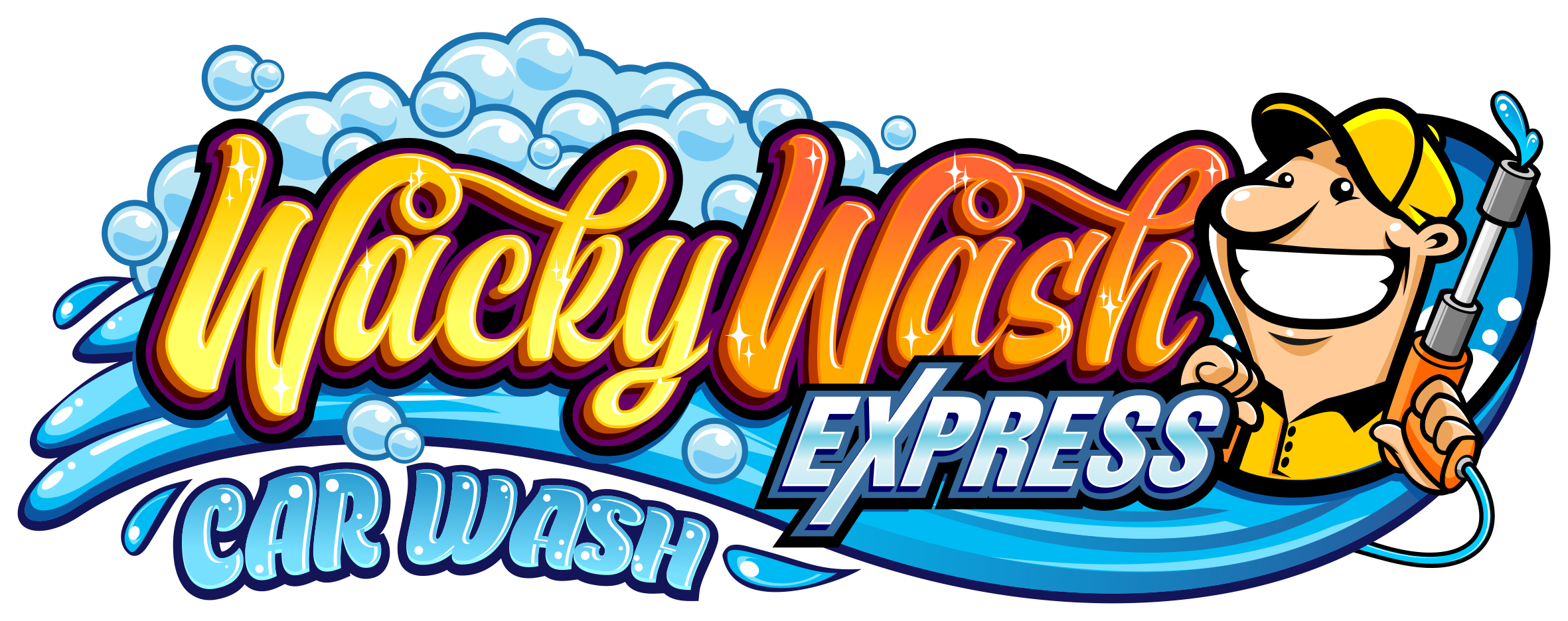 Logo for WackyWash Express Car Wash