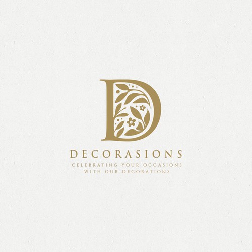 Logo for a special event decor agency. Their main decor are floral walls that are used for photo backdrops