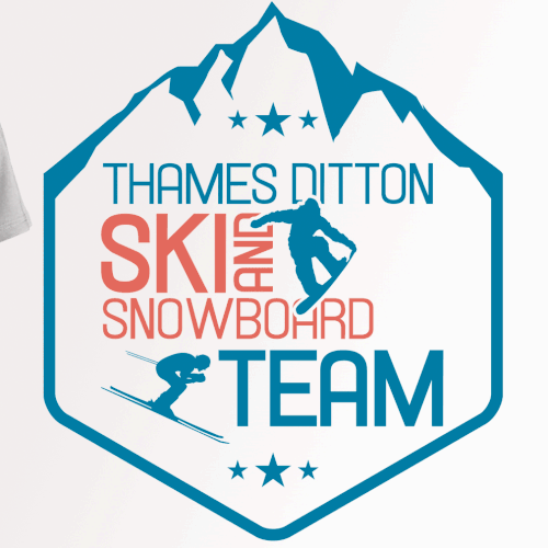 A ski team logo for a family group holiday