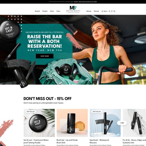 Website Design for Motion Beauty