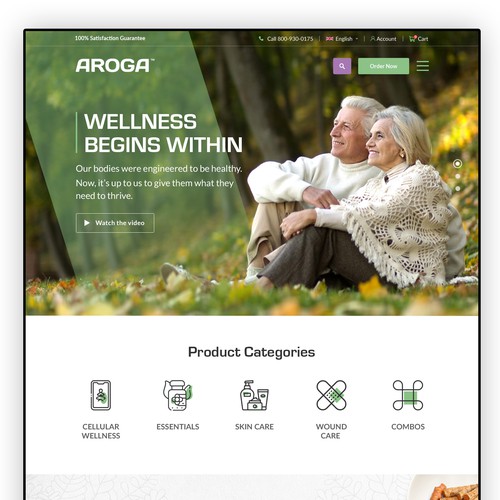 Nutritional Supplement Landing Page