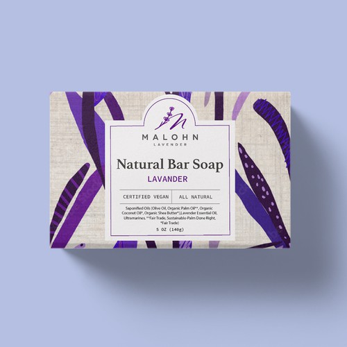 Soap box for Malohn lavender