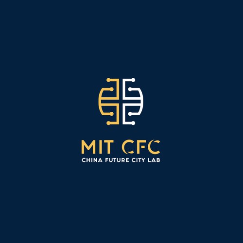 Abstract Brain Logo Concept for MIT CFC