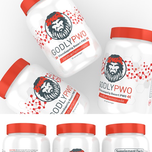 Supplements Label Design