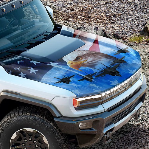 Military Hummer Ev Tribute Wrap