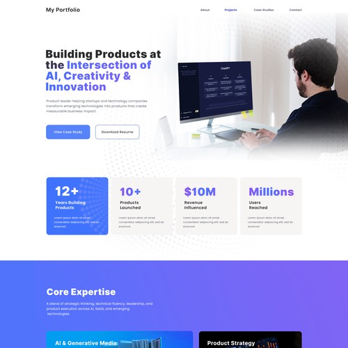 AI Portfolio Contest template