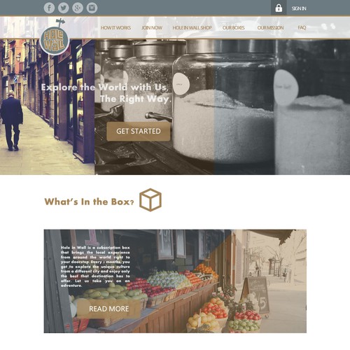 Retro concept of market
